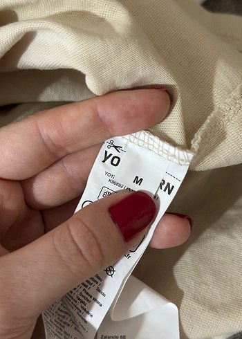 Bej Baskılı Tişört, Kısa Kollu, Rahat Kesim - Görsel 3