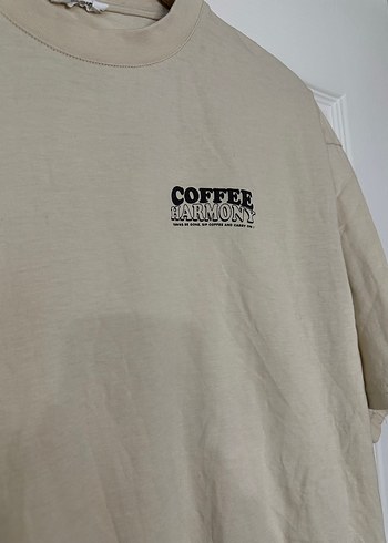 Bej Baskılı Hamile Tişörtü, Kısa Kollu, Pamuk - Görsel 2