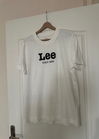 Lee Beyaz Pamuklu Erkek Tişört - Görsel 3