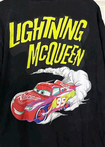 Çocuk Siyah Baskılı Kısa Kollu Tişört - Görsel 4