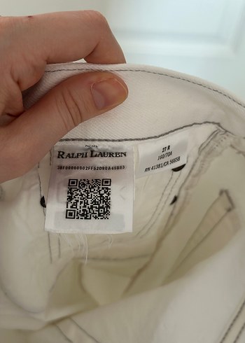 Beyaz Polo Baskılı Erkek Denim Pantolon - Görsel 8