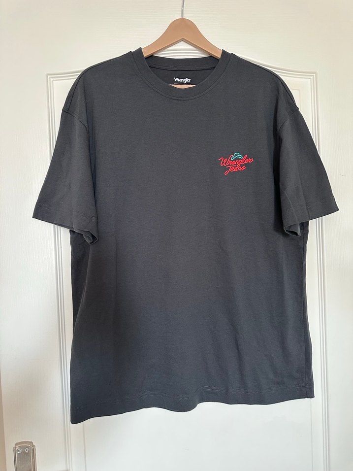 Erkek Siyah Oversize Pamuk Tişört - Görsel 4