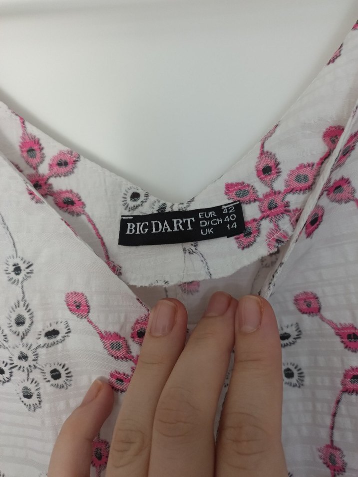 Dantel Detaylı V Yaka Hamile Midi Elbise - Görsel 3