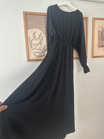 Diğer Yarasa kol uzun elbise