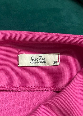 Quzu Pembe Düz Mini Etek