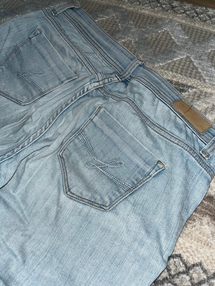 Günlük Rahat Mavi Kot Şort - Görsel 3