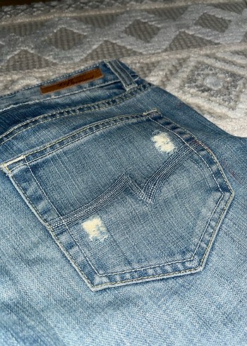 Kadın Mavi Jean Şort - Görsel 3