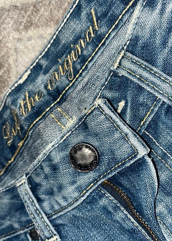 Kadın Mavi Jean Şort - Görsel 4