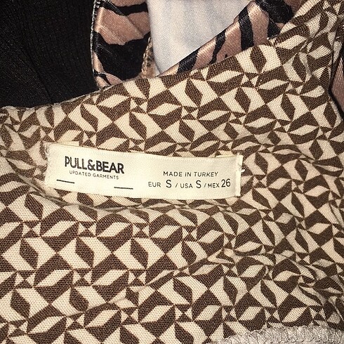 xs Beden kahverengi Renk PULL AND BEAR MİNİ ELBİSE