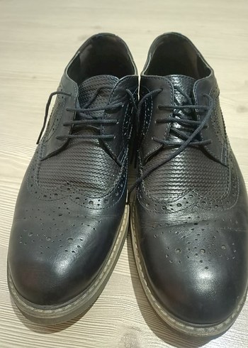 Siyah Bağcıklı Erkek Klasik Ayakkabı - Görsel 2