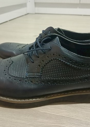 Siyah Bağcıklı Erkek Klasik Ayakkabı - Görsel 3