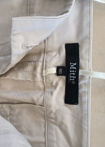 Bej Düğmeli Kadın Blazer Ceket takım. - Görsel 5