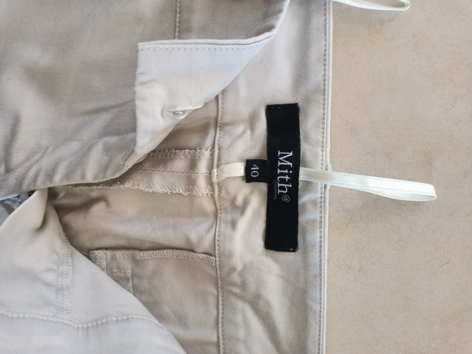 Bej Düğmeli Kadın Blazer Ceket takım. - Görsel 5