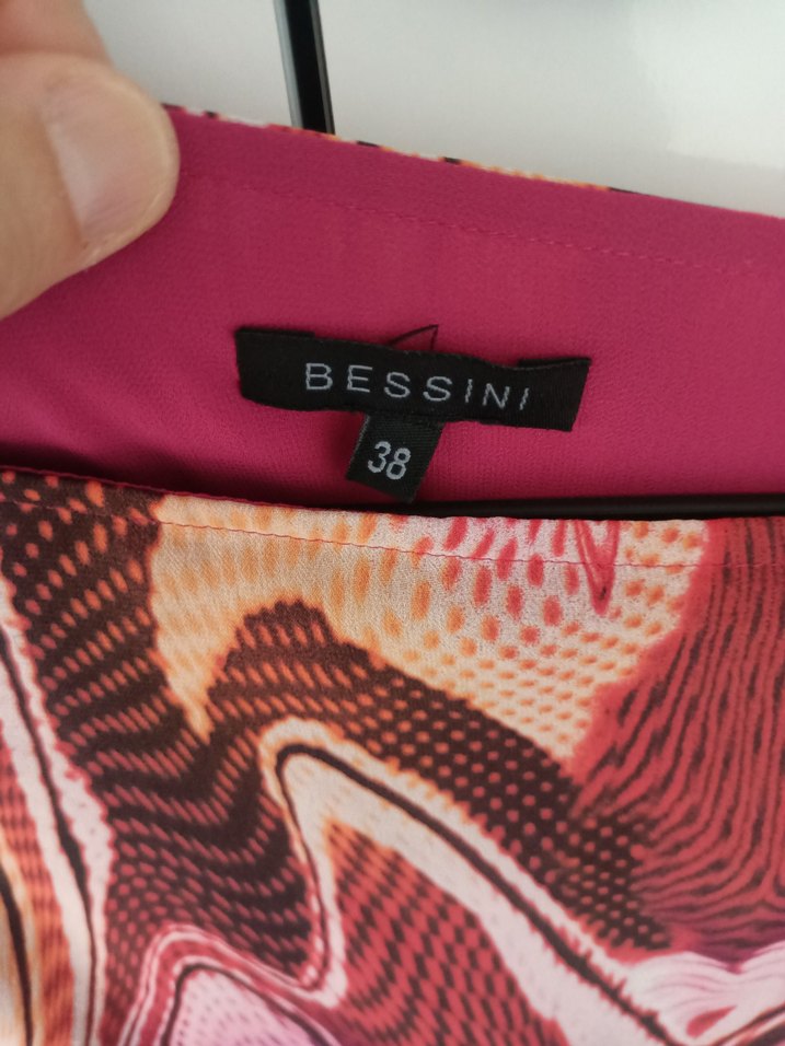 Pembe Tie-Dye Midi etek - Görsel 3