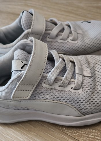 Beyaz Erkek Çocuk Spor Ayakkabı Cırt Cırtlı - Görsel 2