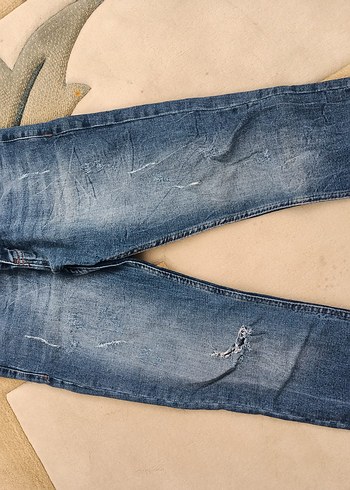 Düz Kesim Kot Pantolon - Görsel 4