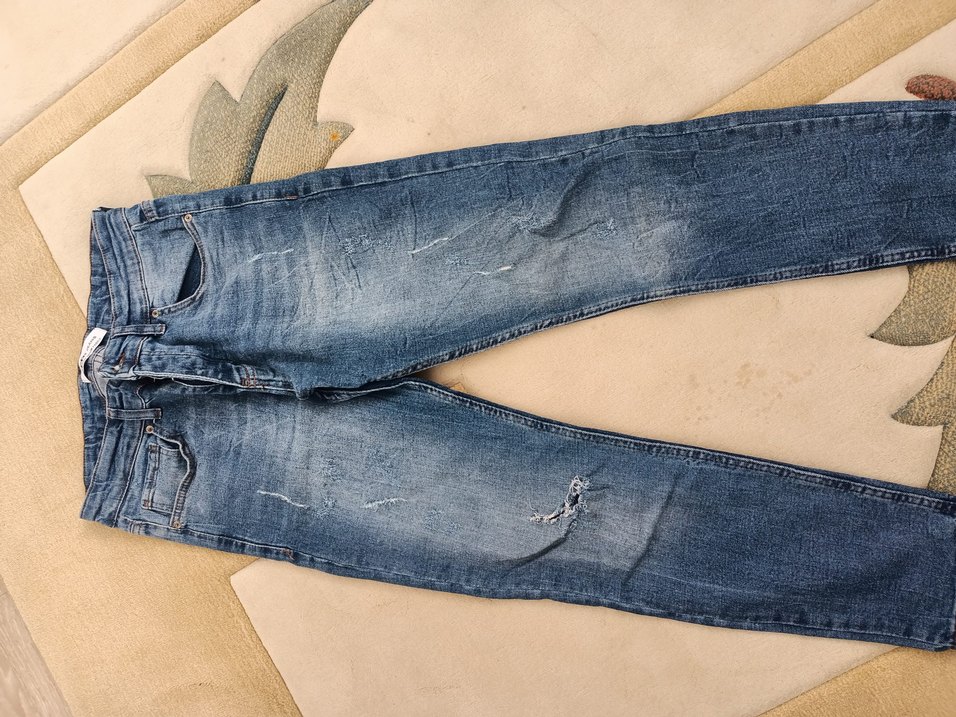 Düz Kesim Kot Pantolon - Görsel 4