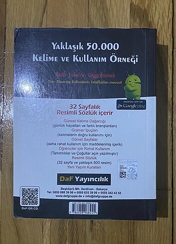  Beden Daf Sözlük Almanca-Türkçe