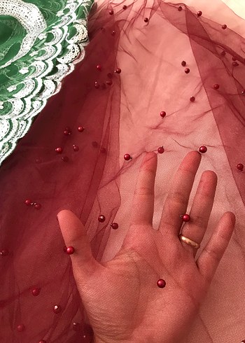 İncili Duvak Seti ve Kuşak, damat örtüsü