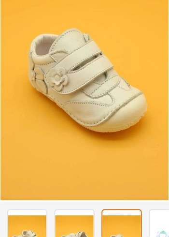 Çiçek desenli bebek ayakkabı - Görsel 2