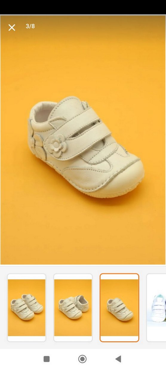 Çiçek desenli bebek ayakkabı - Görsel 2