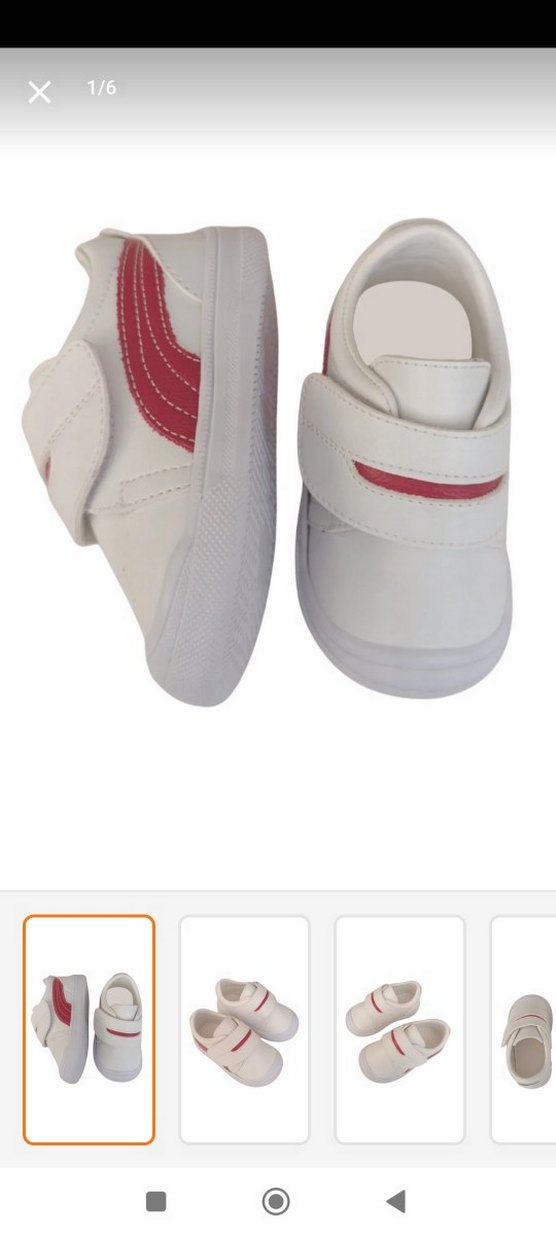 Kız Çocuk Beyaz Cırt Cırtlı Spor Ayakkabı - Görsel 2