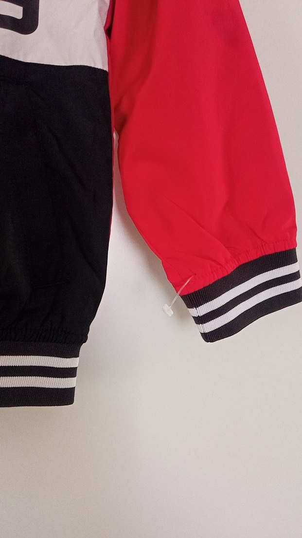 Renkli Baskılı Fermuarlı Biker Erkek Çocuk Ceket - Görsel 2