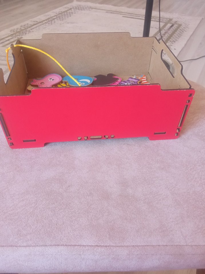 Renkli Ahşap Deniz Canlıları Eğitici Oyuncak - Görsel 4