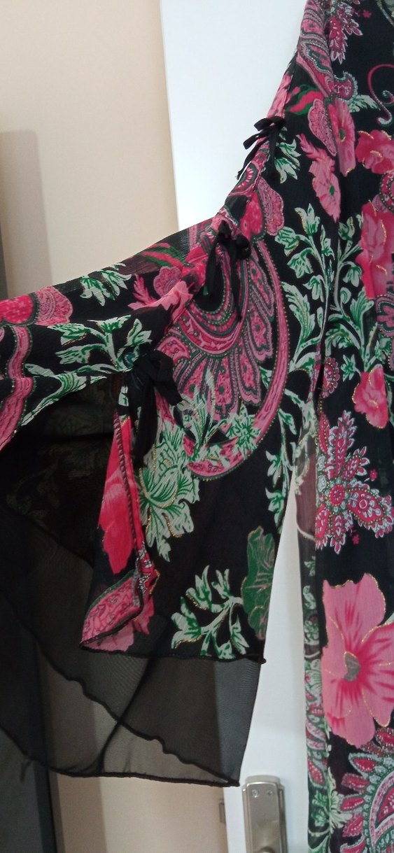 Uzun Desenli Bohem Kadın Tunik - Görsel 2