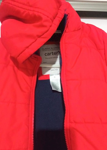 Kırmızı Fermuarlı Erkek Çocuk Montu - Görsel 5