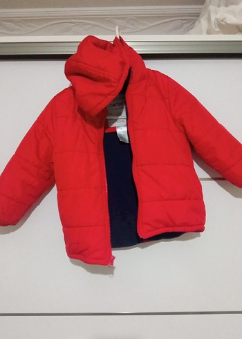 Kırmızı Fermuarlı Erkek Çocuk Montu - Görsel 6