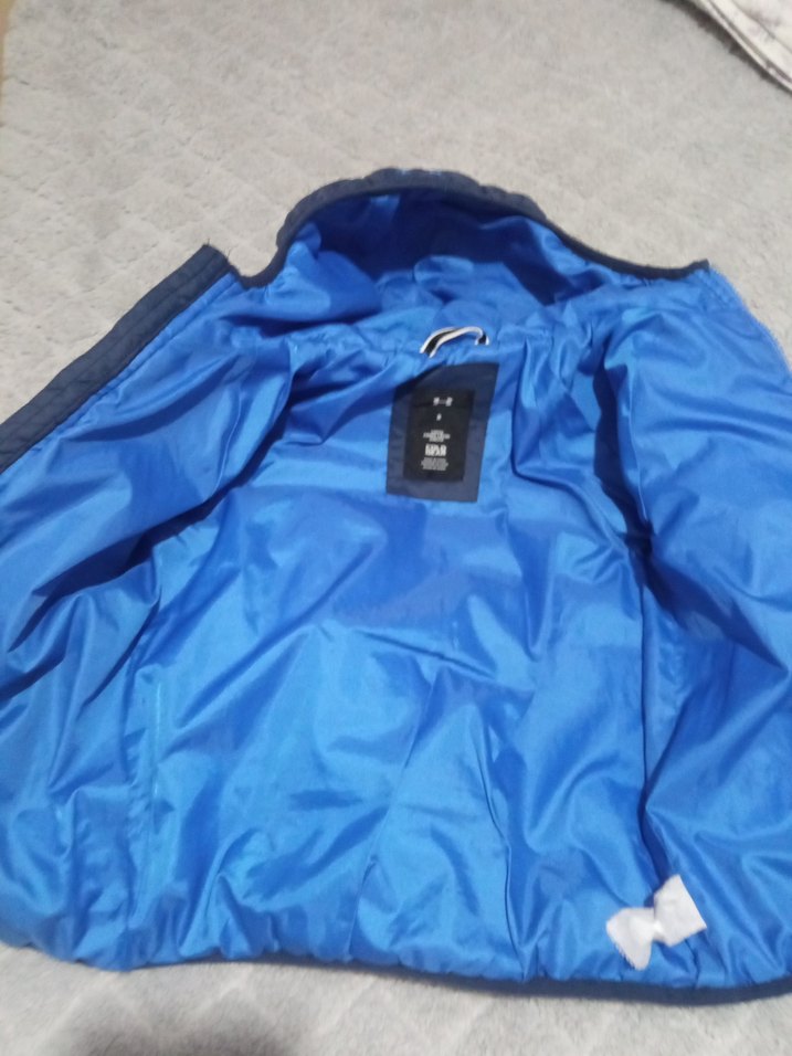 Lacivert Kapüşonlu Erkek Çocuk Mont - Görsel 5