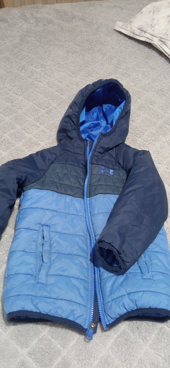 Lacivert Kapüşonlu Erkek Çocuk Mont - Görsel 3