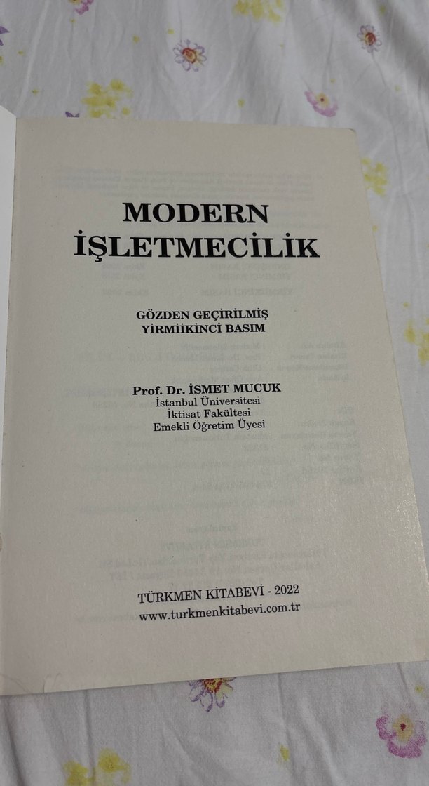 Modern İşletmecilik Prof. Dr. İsmet Mucuk - Görsel 2