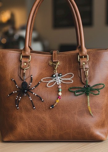 Boncuklu Renkli Yusufçuk Anahtarlık - Görsel 10