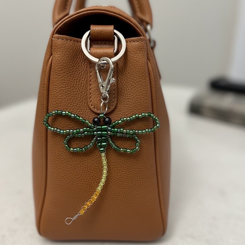 Boncuklu Renkli Yusufçuk Anahtarlık - Görsel 2