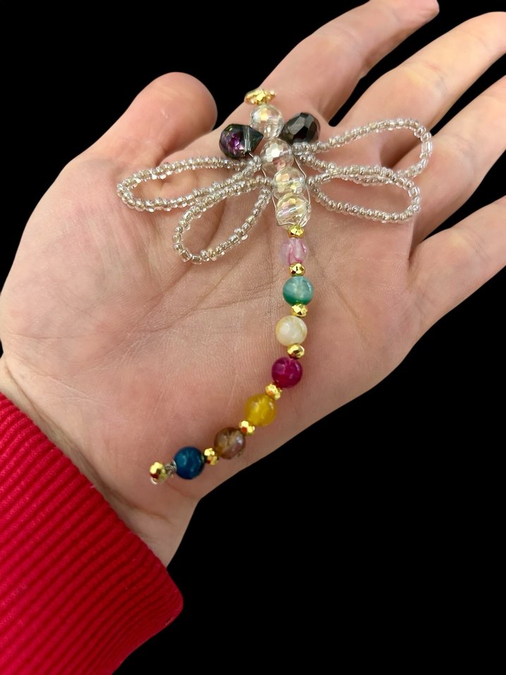 Boncuklu Renkli Yusufçuk Anahtarlık - Görsel 5