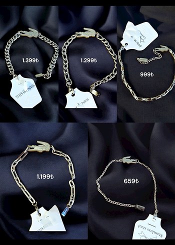 Timsah Detaylı Çelik İthal Bileklik - Görsel 4