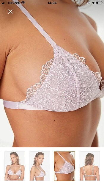 xxl Beden mor Renk lila lastikli bralet