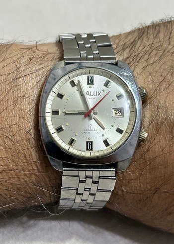 Beden gri Renk Vialux Vintage Erkek kurmalı zilli saat