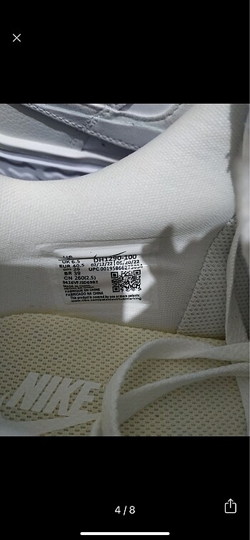 40 Beden beyaz Renk Nike Air Force 1 Fontanka Spor Ayakkabı