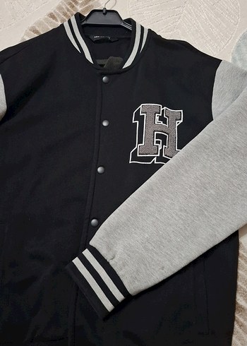 Gri Siyah Erkek Çocuk Düğmeli Sweatshirt - Görsel 2