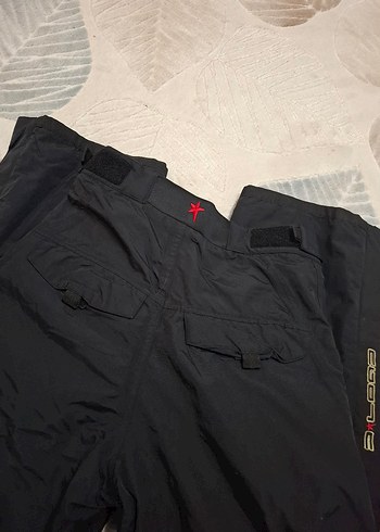 kadın Bol Kesim Kemerli Kayak Pantolonu - Görsel 8