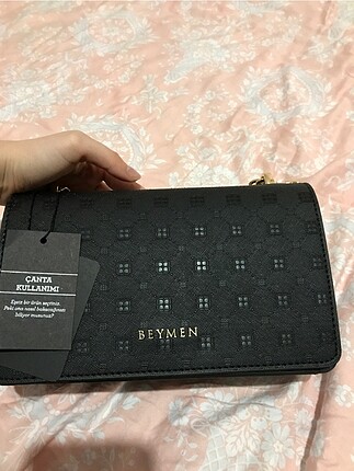 Beymen messenger modeli siyah gofraj