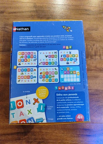 Diğer Nathan Les Mots 4+ Fransızca eğitici oyun