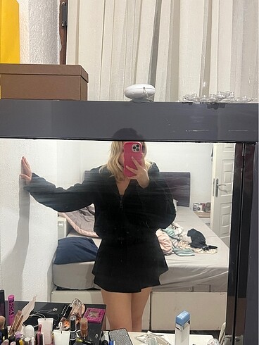 xs Beden siyah Renk pull&bear kürk