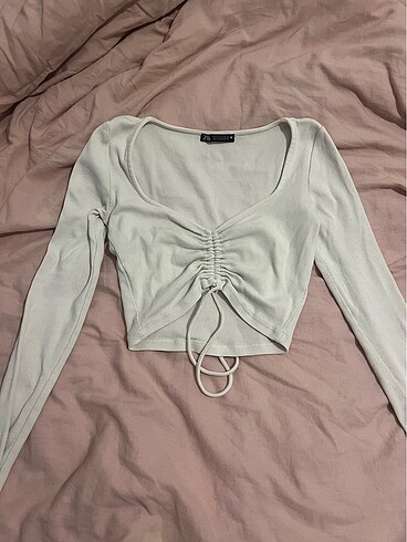 zara crop bluz