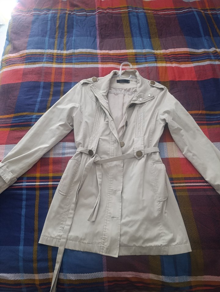 Düğmeli Midi Trençkot - Görsel 2