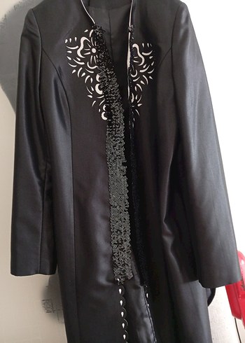 xl Beden Kadın Siyah Uzun Deri Gotik Kaban
