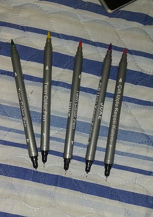  Beden kalemler neredeyse hiç kullanılmamıştır çift uçludur kalemdir ok